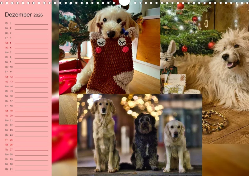 Hundekalender 2026 - DIN A3