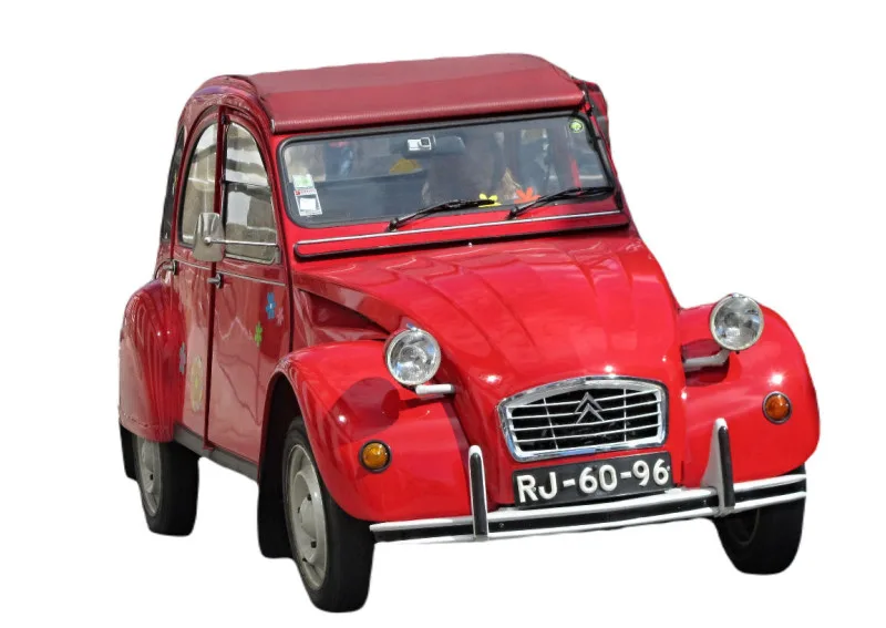 CCC - Red Citroen 2 CV with white background