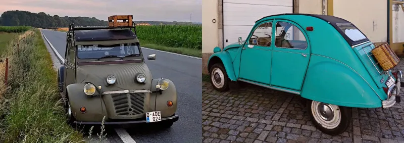 Klappkarte Citroen 2 CV