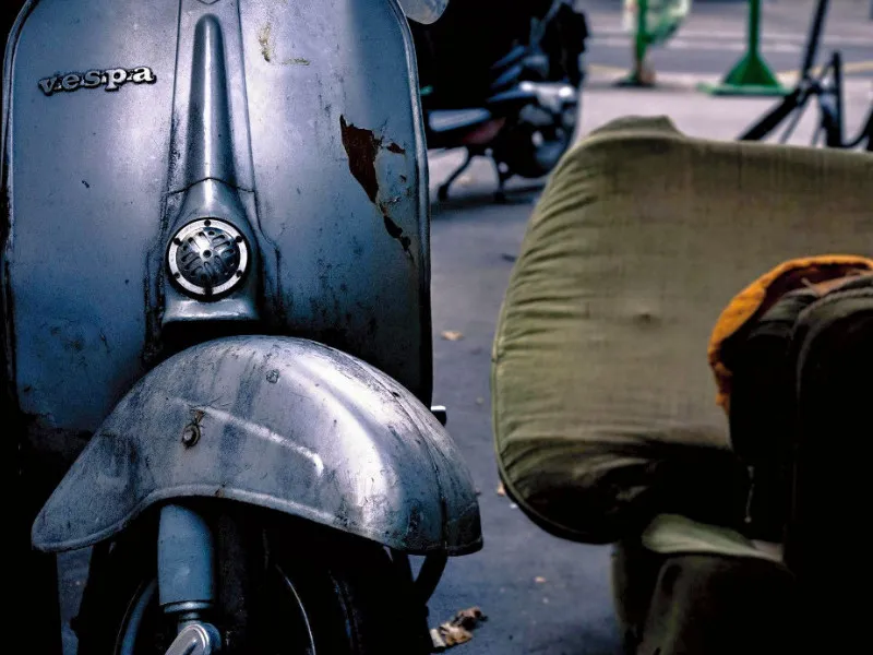 Old typical Vespa