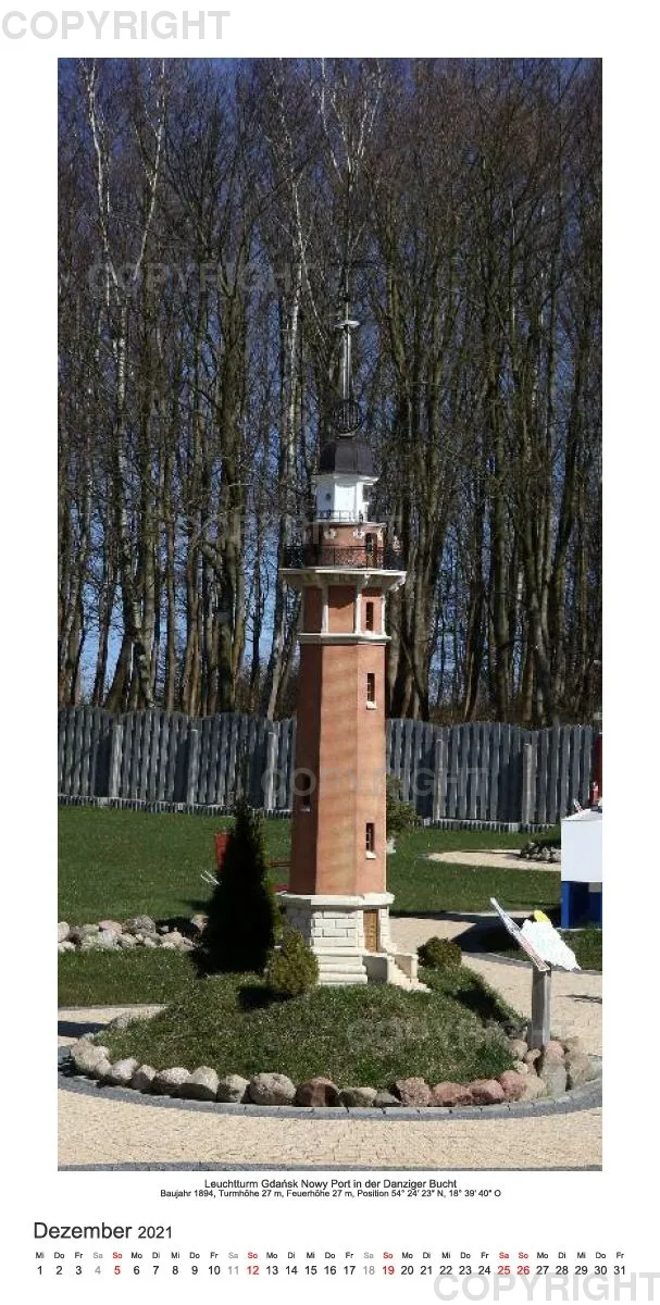 Miniaturpark polnischer Leuchttürme 2021