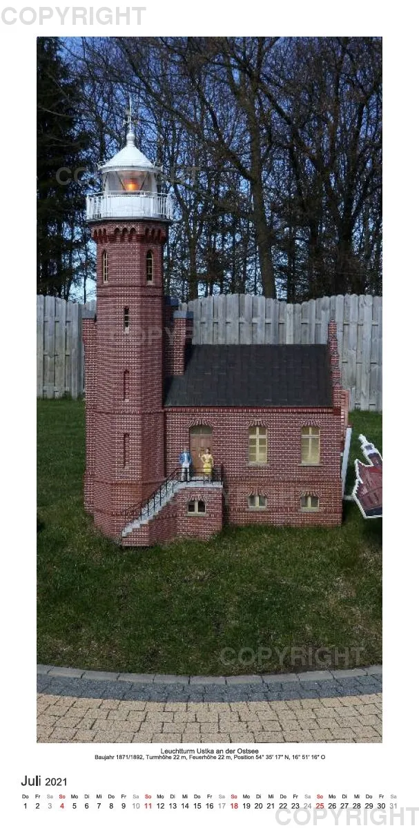 Miniaturpark polnischer Leuchttürme 2021