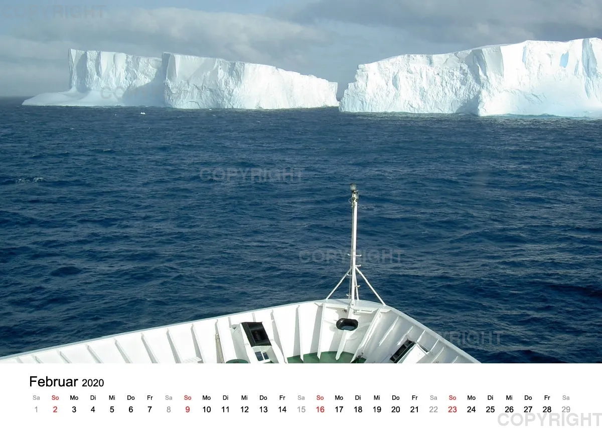 Antarktis Kalender 2020