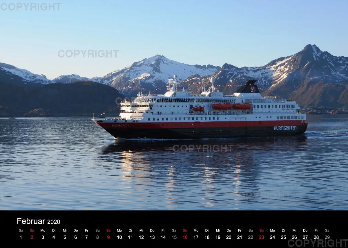 Hurtigruten Kalender 2020