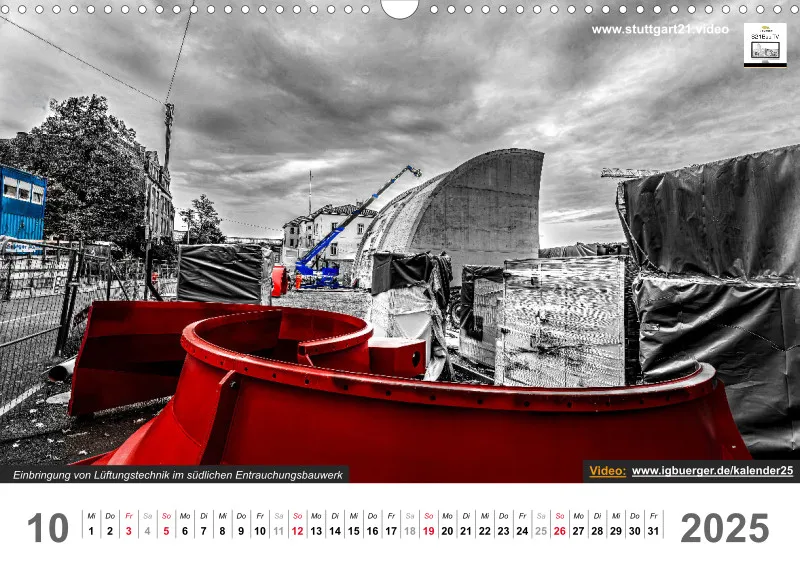 Stuttgart 21 Videokalender A3 2025