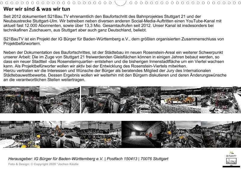 Stuttgart 21 Videokalender 2021