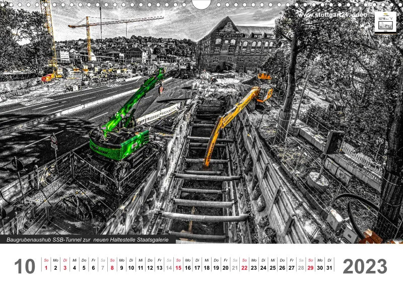 Stuttgart 21 Videokalender A3 2022