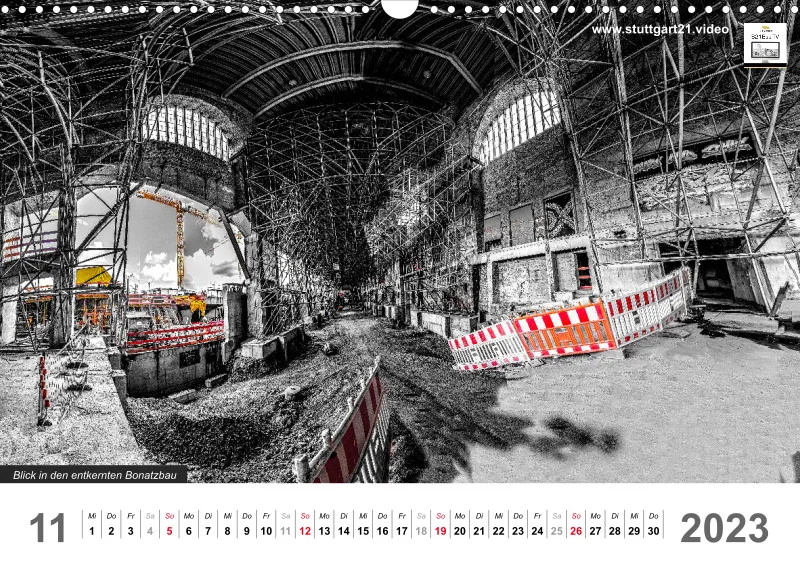 Stuttgart 21 Videokalender A3 2022