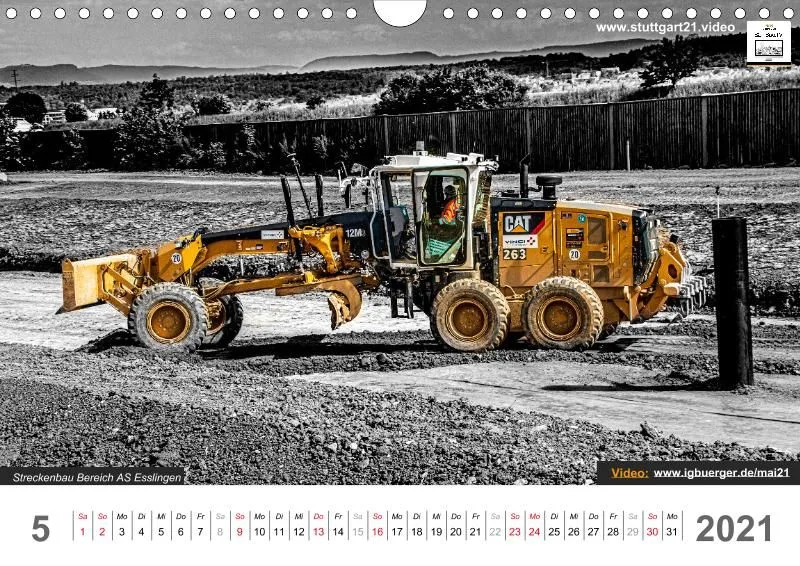 Stuttgart 21 Videokalender A4 2020