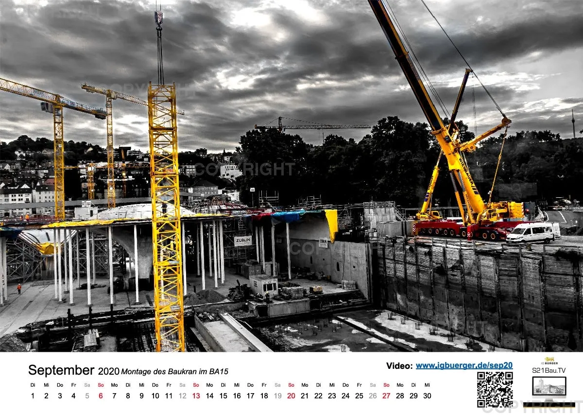 Stuttgart 21 Videokalender A3 Feb 2020-Feb 2021