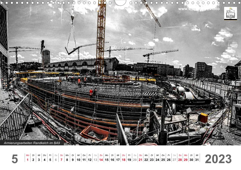 Stuttgart 21 Videokalender A3 2022