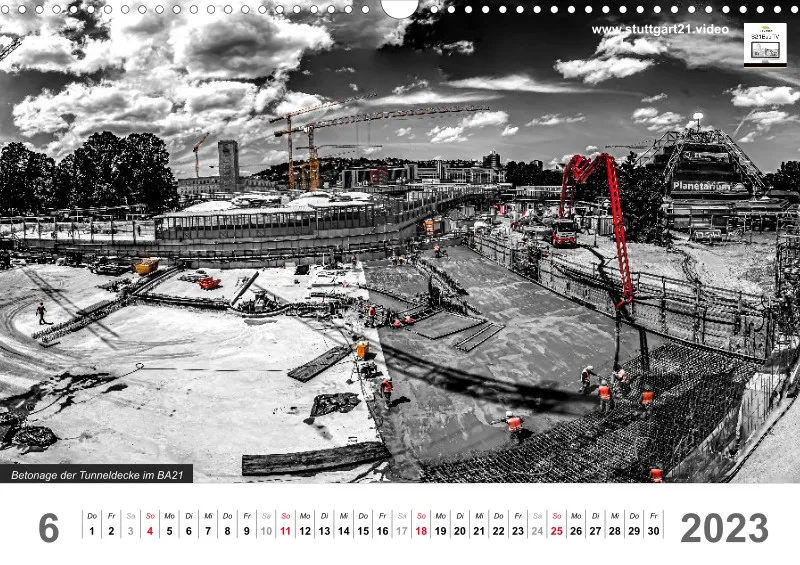 Stuttgart 21 Videokalender A3 2022