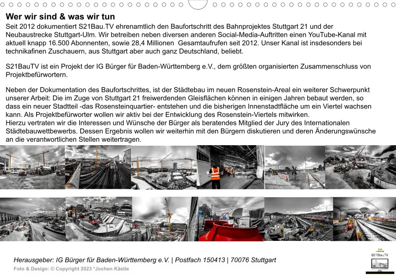 Stuttgart 21 Videokalender A3 2025