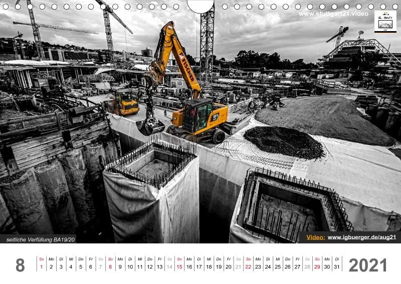 Stuttgart 21 Videokalender A4 2020