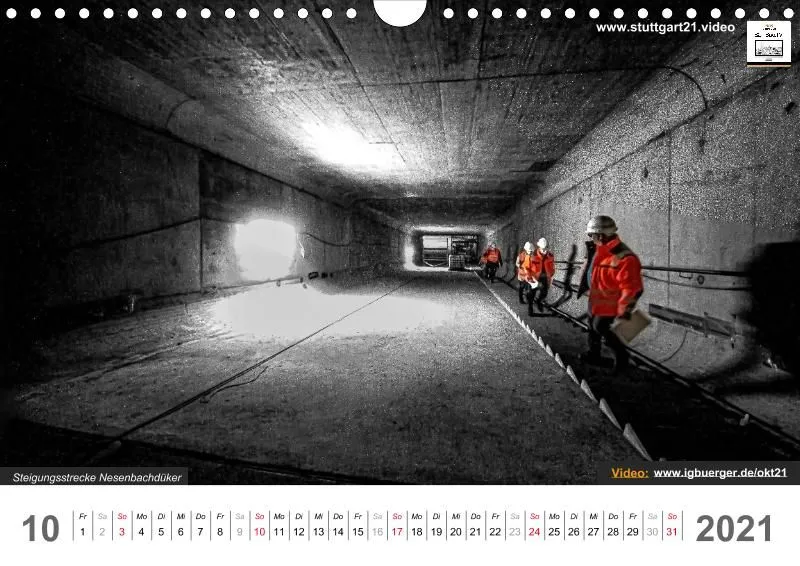 Stuttgart 21 Videokalender A4 2020
