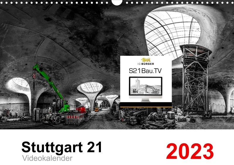 Stuttgart 21 Videokalender A3 2022