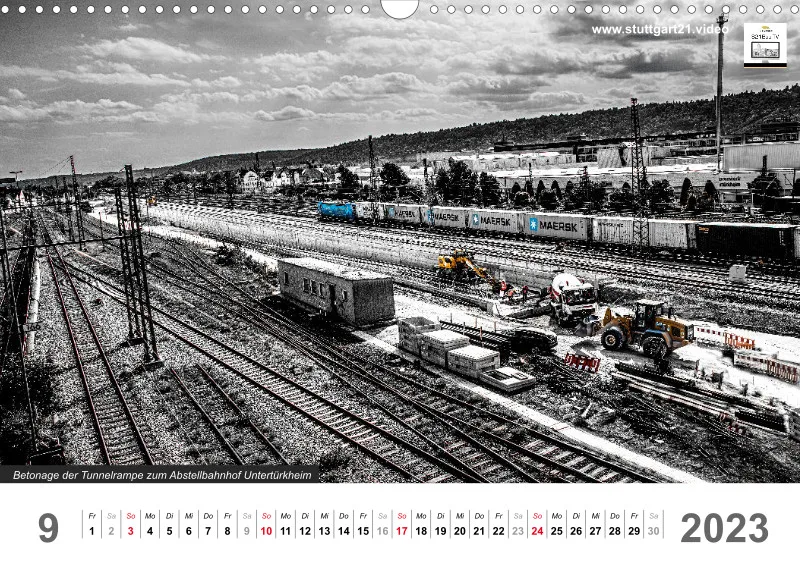 Stuttgart 21 Videokalender A3 2022