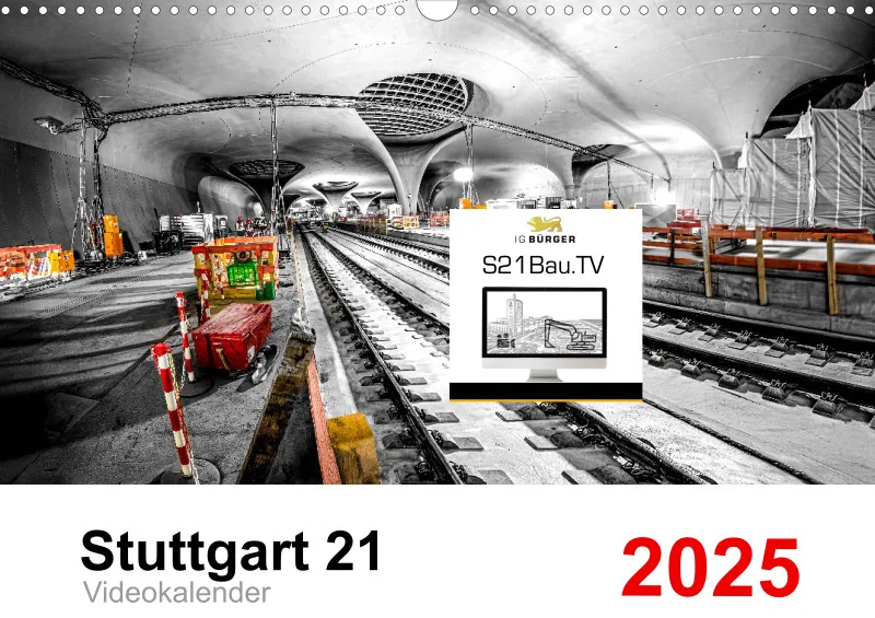 Stuttgart 21 Videokalender A3 2025