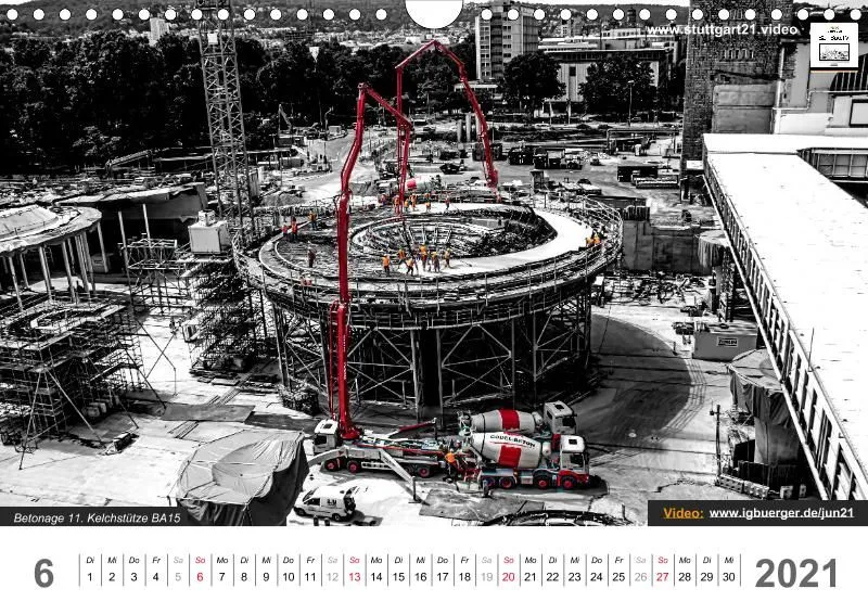 Stuttgart 21 Videokalender A4 2020