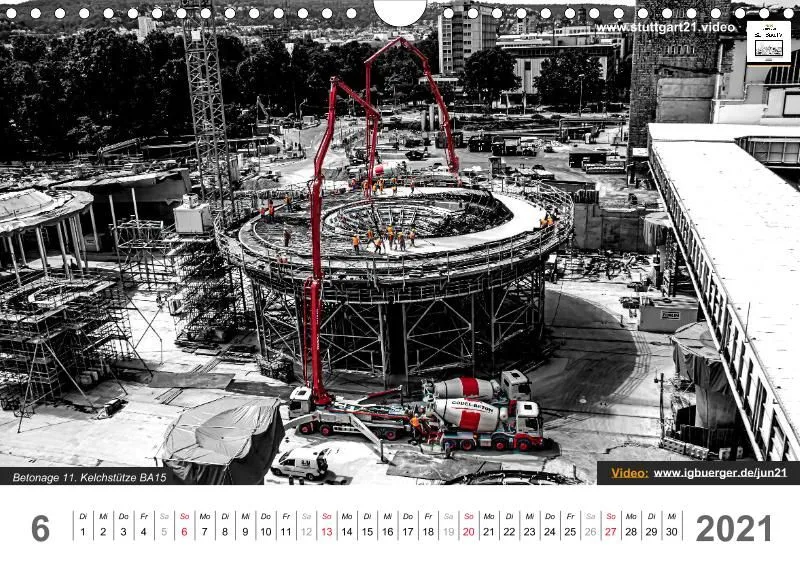 Stuttgart 21 Videokalender A4 2020