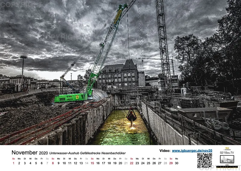 Stuttgart 21 Videokalender A3 Feb 2020-Feb 2021