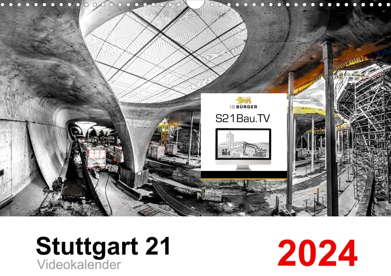 Stuttgart 21 Videokalender A3 2024