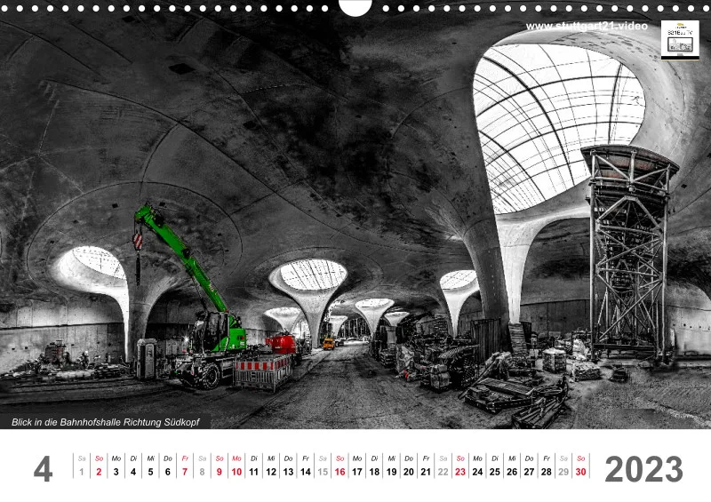 Stuttgart 21 Videokalender A3 2022