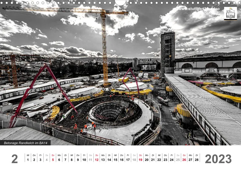 Stuttgart 21 Videokalender A3 2022