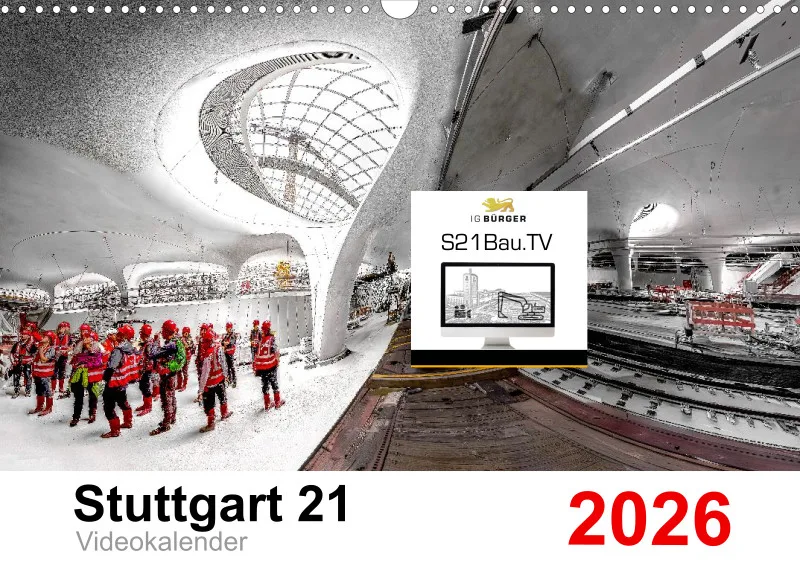 Stuttgart 21 Videokalender A3 2026