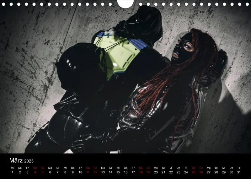 Latex Kalender A4 quer