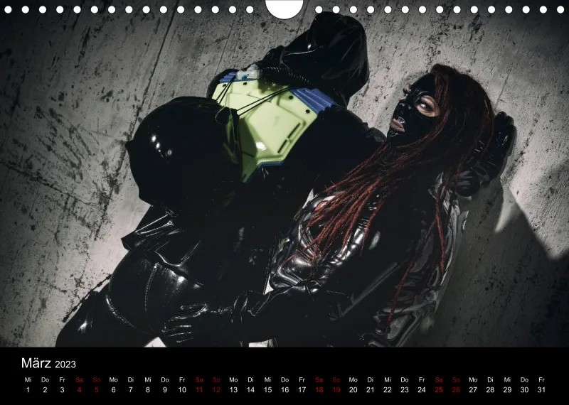 Latex Kalender A4 quer