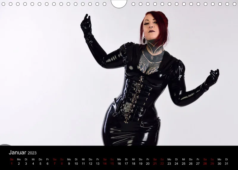 Latex Kalender A4 quer