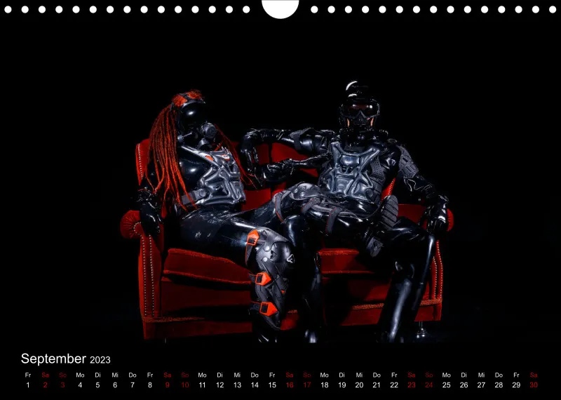 Latex Kalender A4 quer