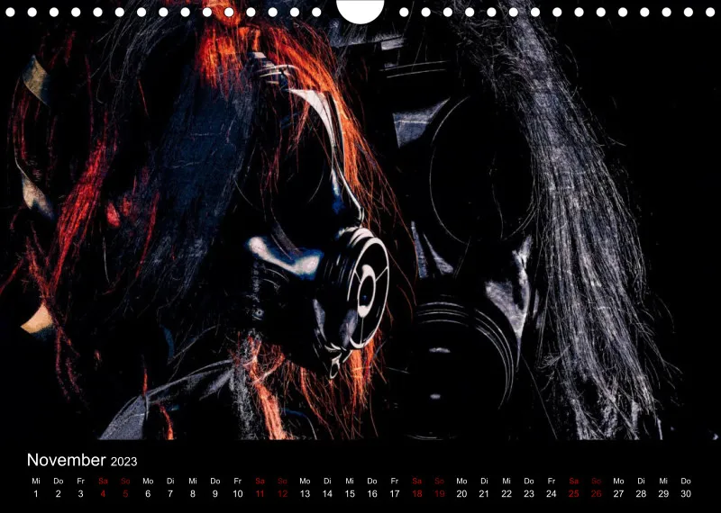 Latex Kalender A4 quer