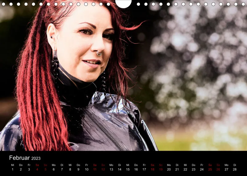 Latex Kalender A4 quer