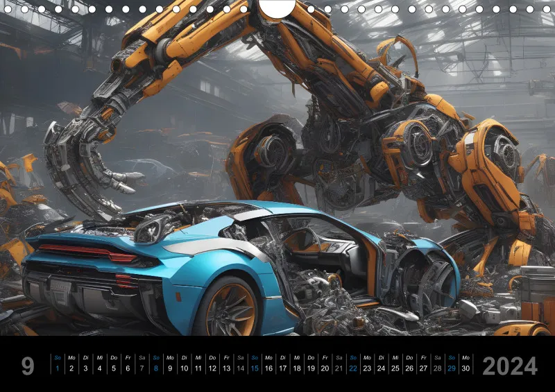 Futuristische Schrottplätze 2024 DIN-A4
