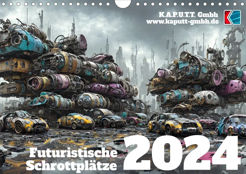 Futuristische Schrottplätze 2024 DIN-A4