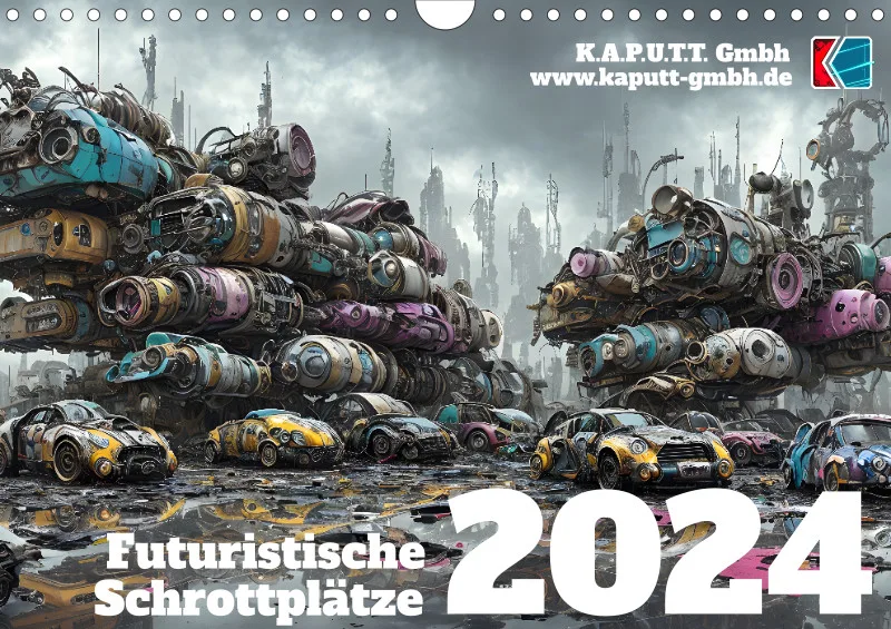 Futuristische Schrottplätze 2024 DIN-A4