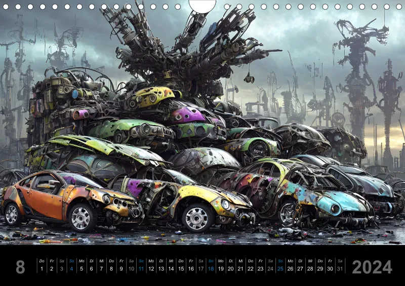 Futuristische Schrottplätze 2024 DIN-A4