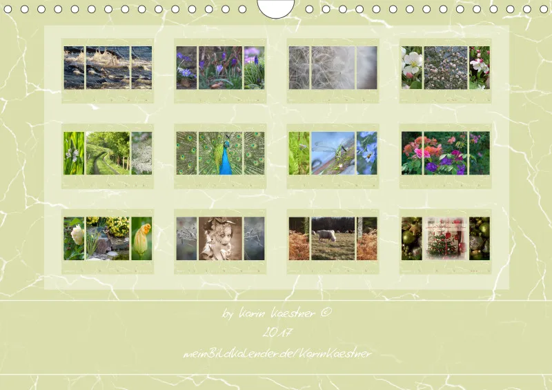 2017 Kalender A4 quer (grün)