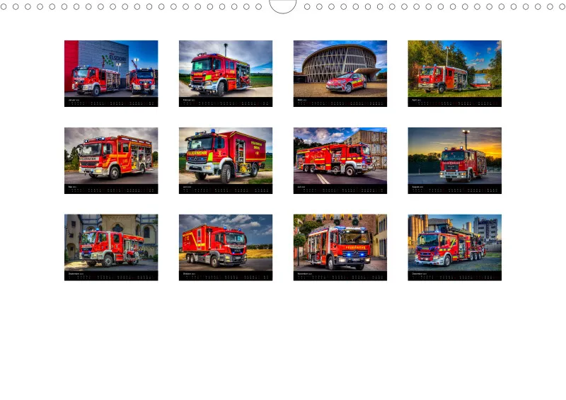 Feuerwehrfahrzeugkalender 2023; DIN A3; von KielPics