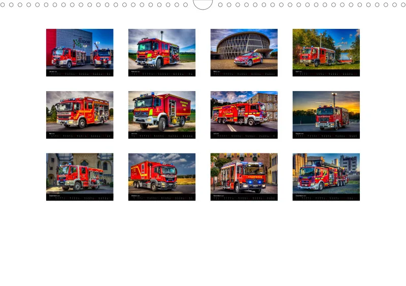 Feuerwehrfahrzeugkalender 2023; DIN A3; von KielPics