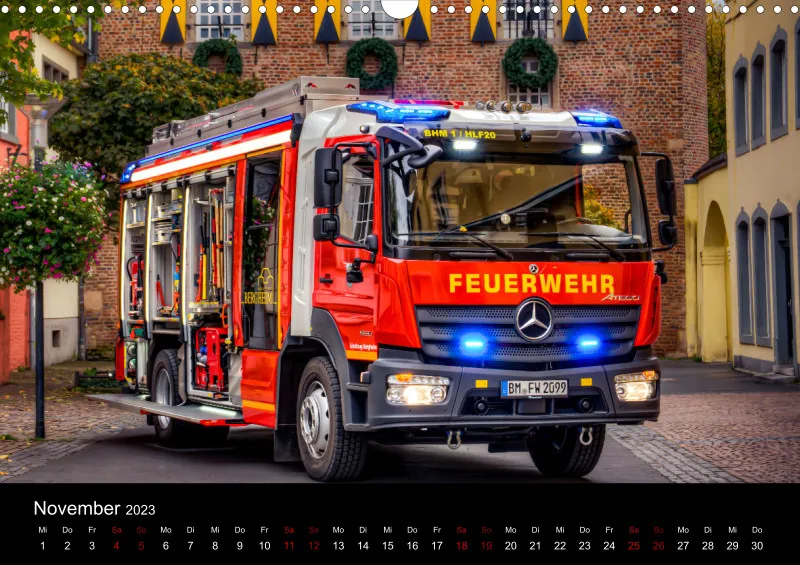 Feuerwehrfahrzeugkalender 2023; DIN A3; von KielPics
