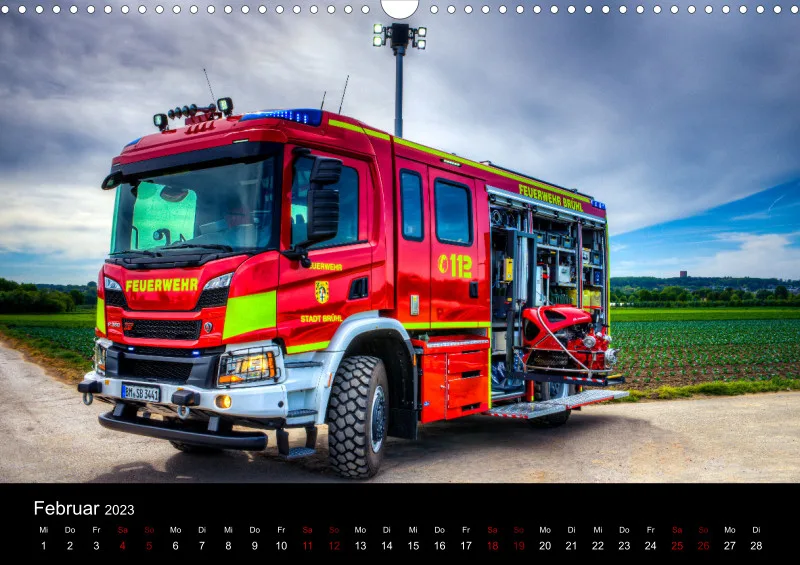Feuerwehrfahrzeugkalender 2023; DIN A3; von KielPics