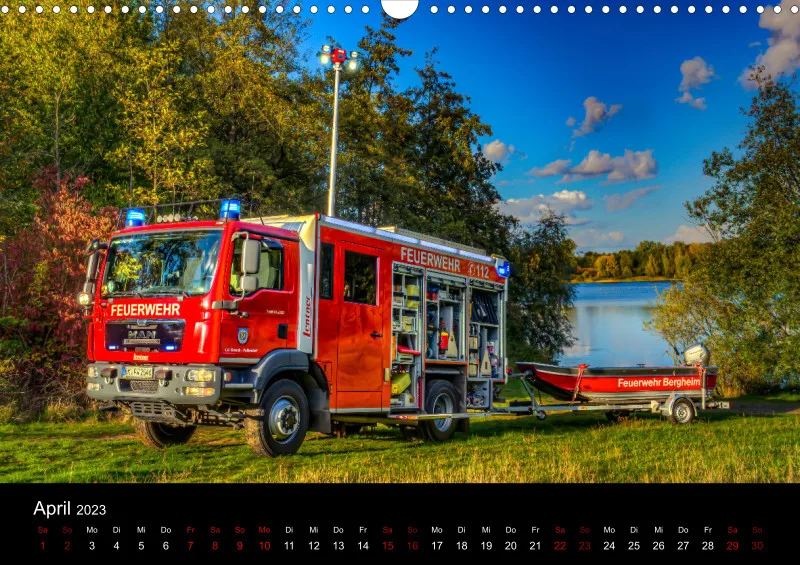 Feuerwehrfahrzeugkalender 2023; DIN A3; von KielPics