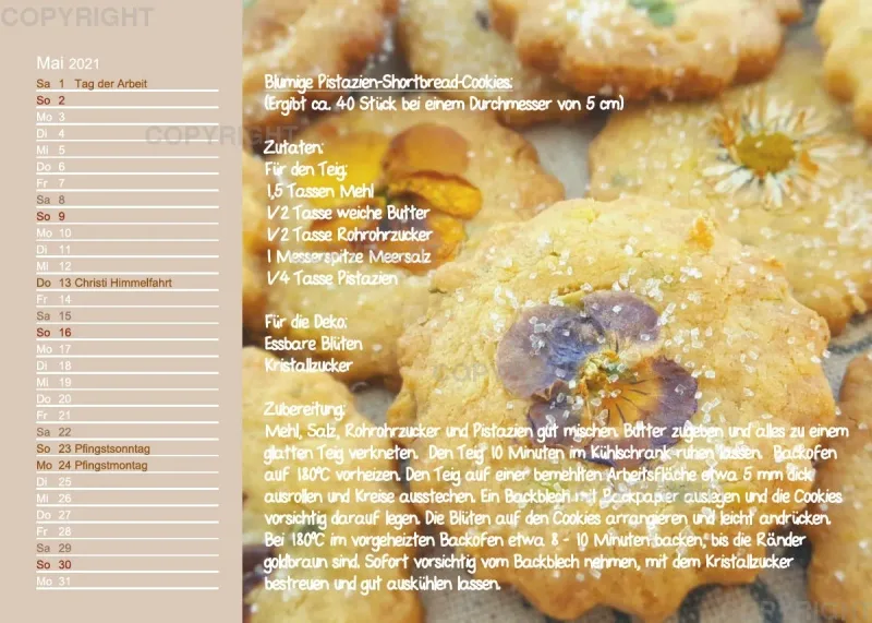 Küstencookies Rezeptkalender 2021
