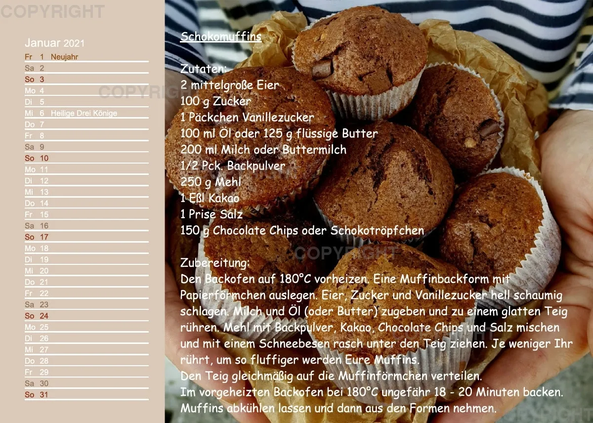 Küstencookies Rezeptkalender 2021