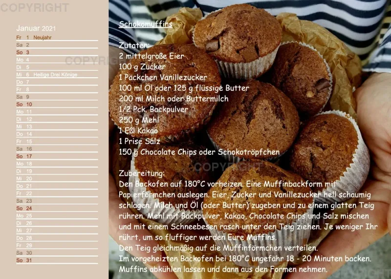 Küstencookies Rezeptkalender 2021