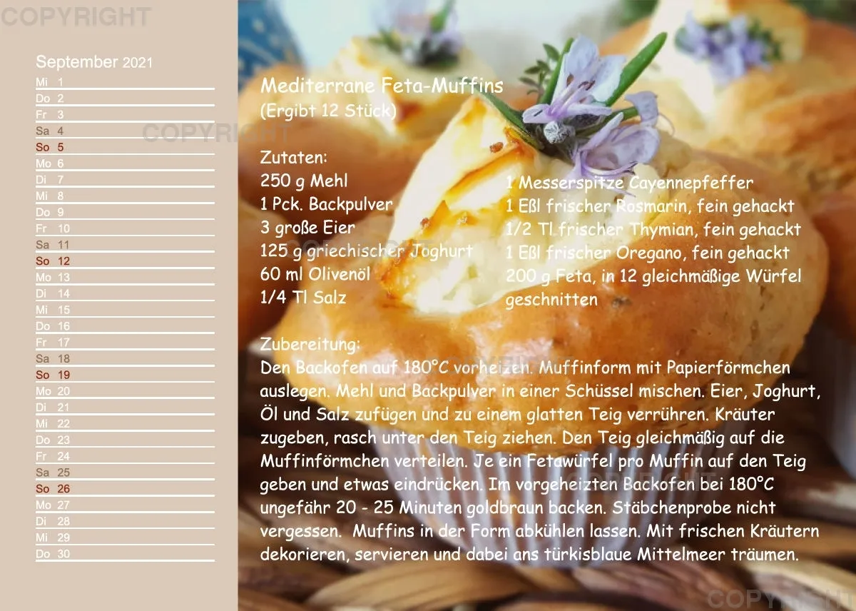 Küstencookies Rezeptkalender 2021