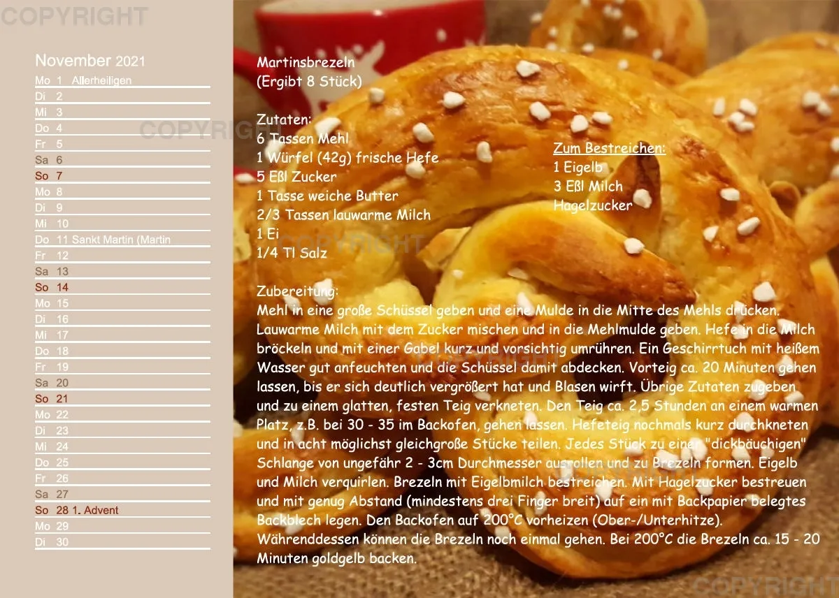 Küstencookies Rezeptkalender 2021